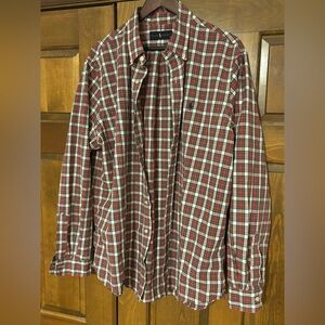 Last one RALPH LAUREN OLD MONEY Polo plaid button down XL rare plaid color way